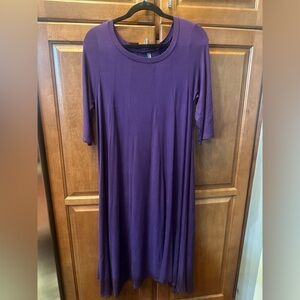 Modern Kiwi Purple Swing Midi Dress. Flowy. See 2nd Photo for Fit. 👗